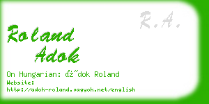 roland adok business card